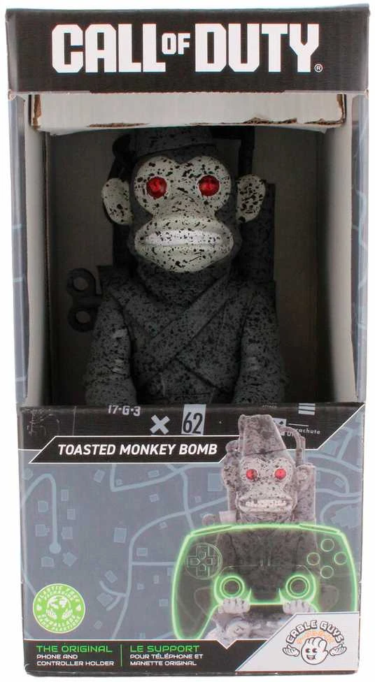 Exquisite Gaming Call of Duty Toasted Monkey Bomb figure clamping bracket Cable guy 21cm