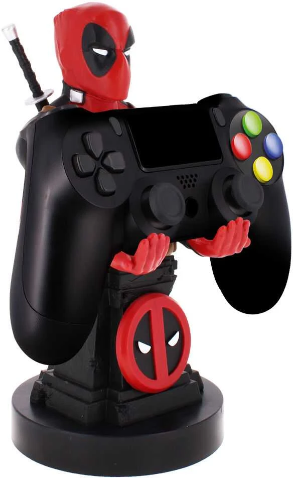 Exquisite Gaming Cable Guys: Marvel - Deadpool, Telefono arba Valdiklio laikiklis. Komplekte USB kabelis