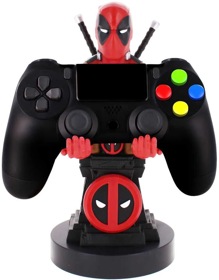 Exquisite Gaming Cable Guys: Marvel - Deadpool, Telefono arba Valdiklio laikiklis. Komplekte USB kabelis
