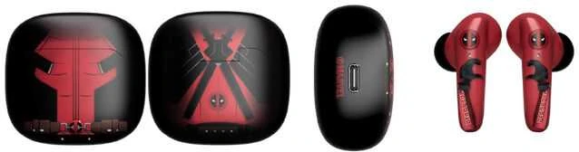 Exquisite Gaming Marvel Deadpool Wireless Headphones & mini cable guy