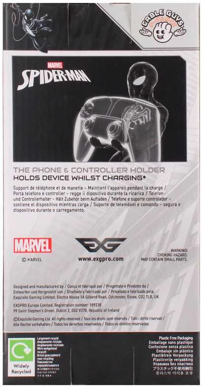 Išskirtinis žaidimų „Marvel Symbiote Spider-Man Cable Guy“ stovas