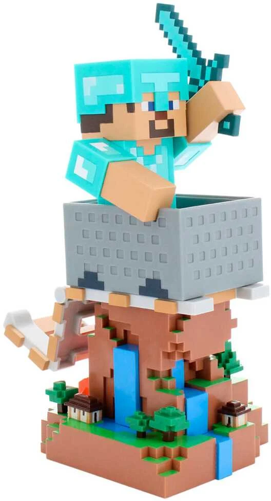 Paladone Product Išskirtinis žaidimų „Minecraft“ – Steve'as su deimantiniais šarvais „Cable Guy“