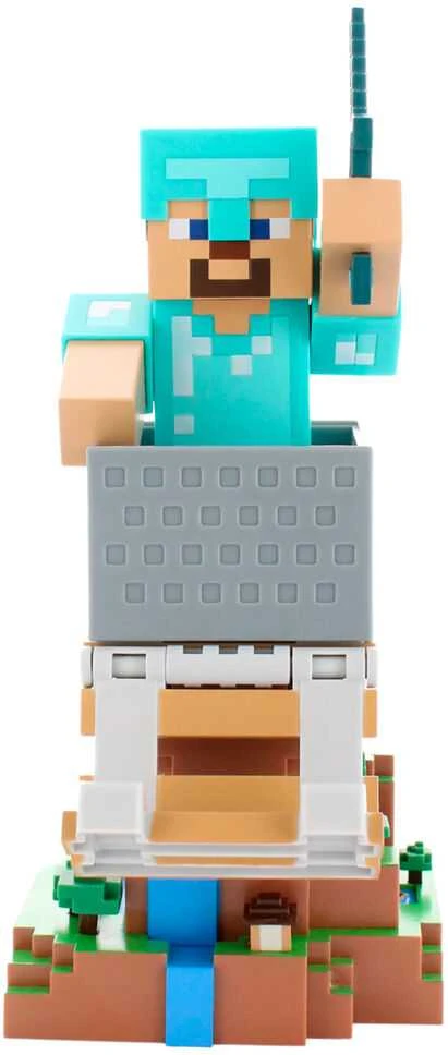 Paladone Product Išskirtinis žaidimų „Minecraft“ – Steve'as su deimantiniais šarvais „Cable Guy“