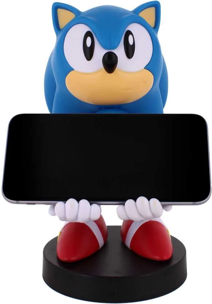 Exquisite Gaming Cable Guys: Sonic The Hedgehog - Sonic, Telefono arba Valdiklio laikiklis. Komplekte USB kabelis