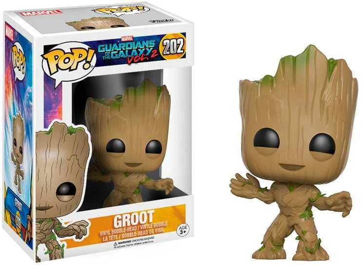 FUNKO POP! Vinilinė figūrėlė: Marvel Guardians of the Galaxy - Groot, 9 cm