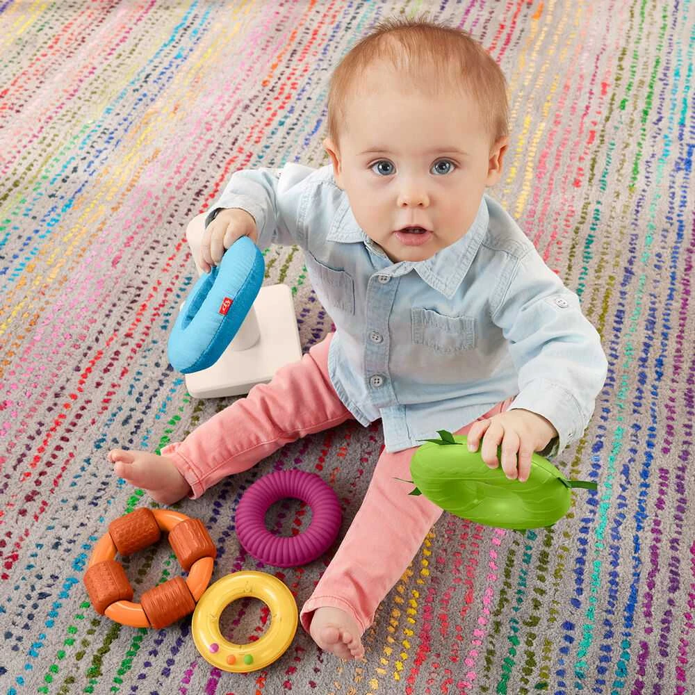 Mattel FISHER-PRICE jutiminis bokštelis – Supk ir statyk (HXK47)