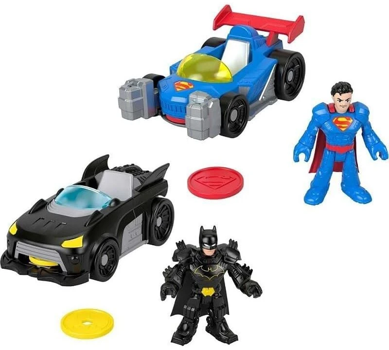 Fisher Price DC Comics Super Friends Metal Force figure and vehicle set assorted