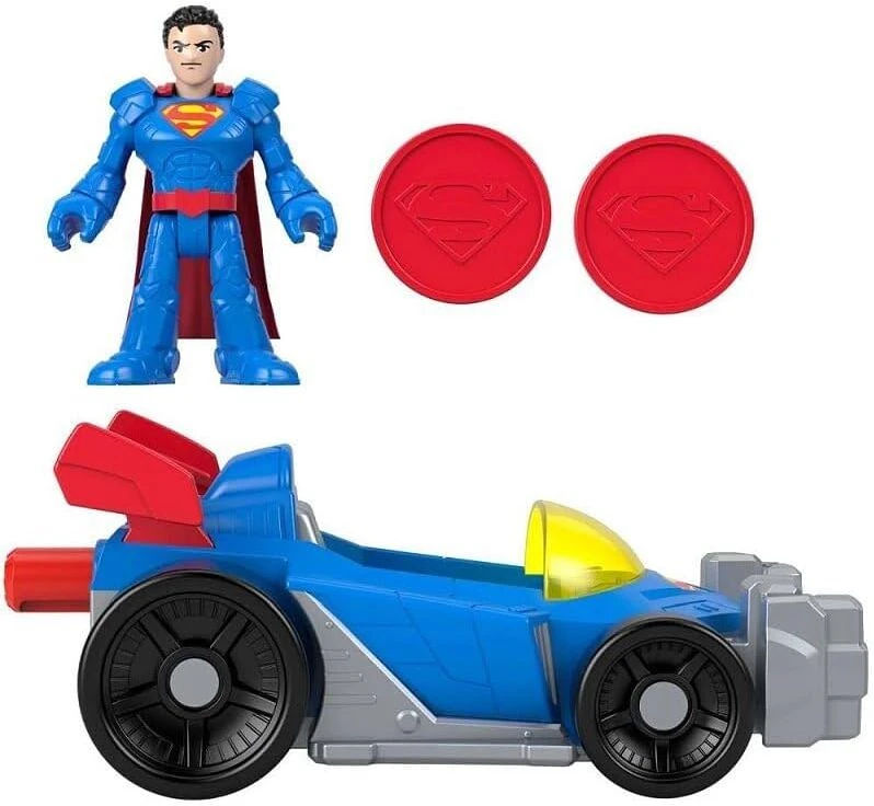 Fisher Price DC Comics Super Friends Metal Force figure and vehicle set assorted