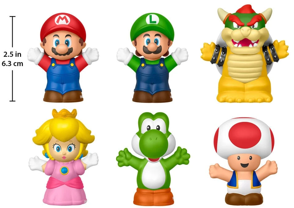 Fisher Price - „Super Mario“ 6 figūrėlių rinkinys (JHG63)