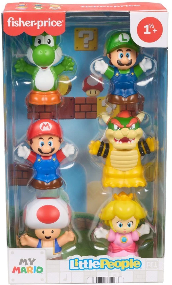Fisher Price - „Super Mario“ 6 figūrėlių rinkinys (JHG63)