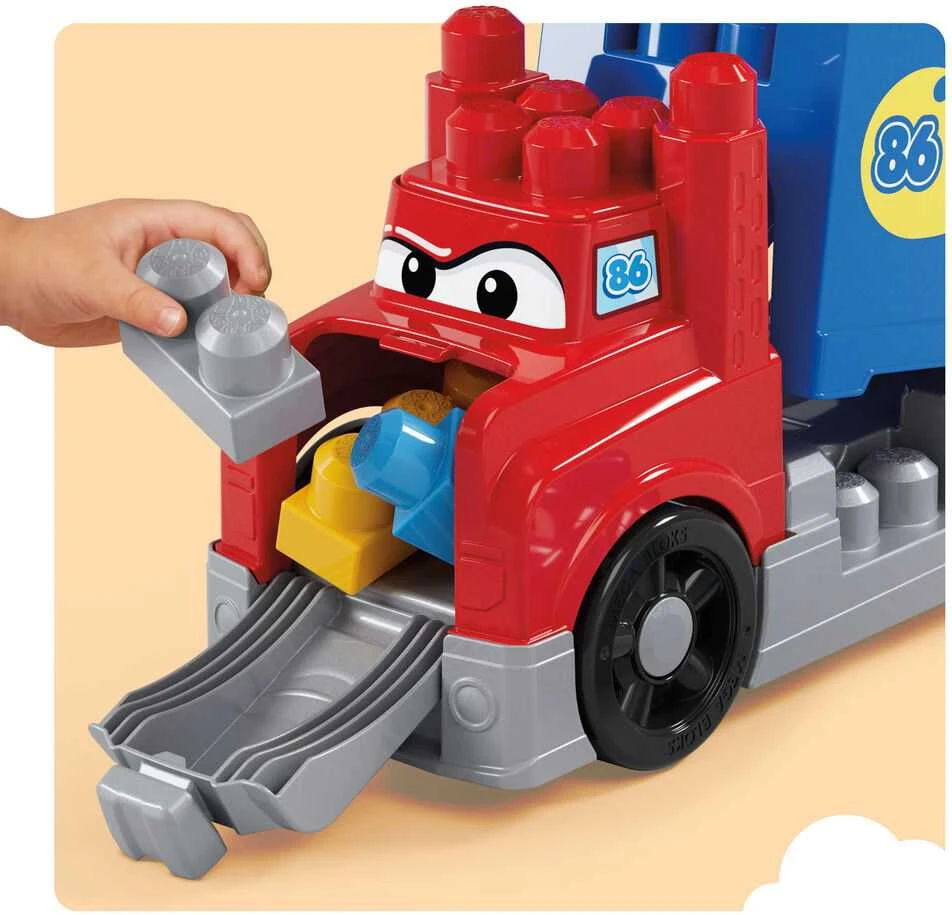 Fisher Price Mattel MEGA BLOKS konstruktorius – sunkvežimis su trasa (JFR29)