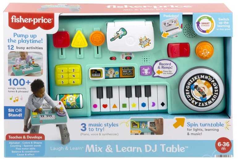 FISHER PRICE LAUGH AND LEARN MUZIKINIS DJ MIXER STALIUKAS