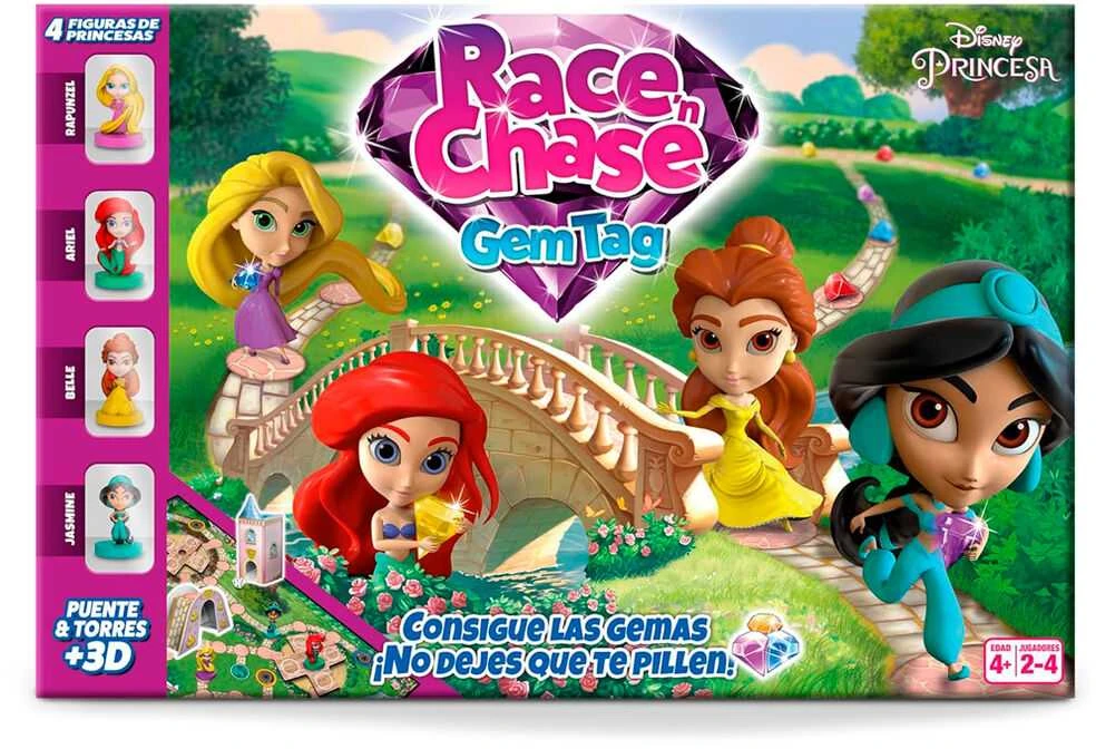 FOURNIER Spanish Disney Princess Race Chase board game