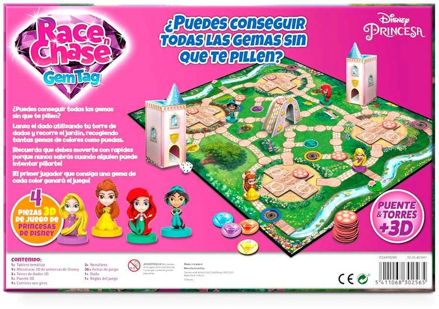 FOURNIER Spanish Disney Princess Race Chase board game