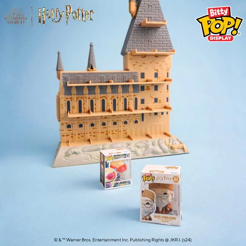 FUNKO Bitty POP! Figūrėlių rinkinys: Harry Potter - Hogwarts Castle, ~3 cm (2 vnt.)