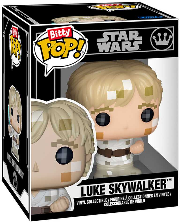 Funko Bitty POP figure Star Wars 8 Bit Luke Skywalker & Arcade Case