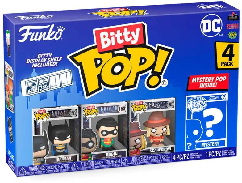 FUNKO Bitty POP! Figūrėlių rinkinys: DC, ~3 cm (4 vnt.)