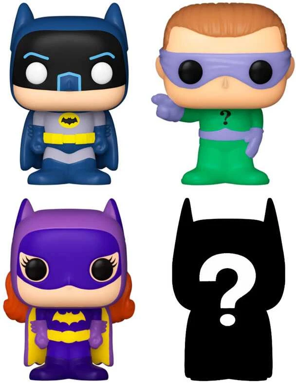 FUNKO Bitty POP! Figūrėlių rinkinys: DC Comics, ~3 cm (4 vnt.) aprašymas - Prekės nuotrauka