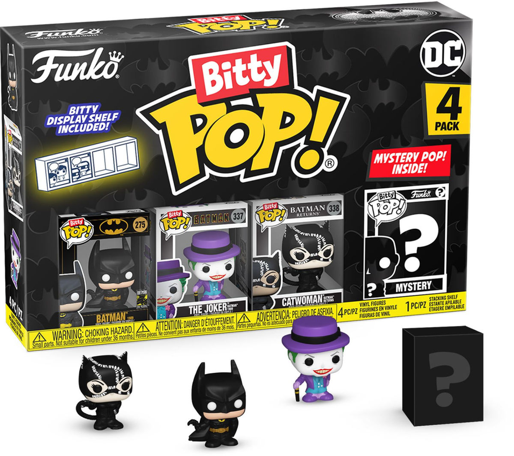 FUNKO Bitty POP! Figūrėlių rinkinys: DC, ~3 cm (4 vnt.)