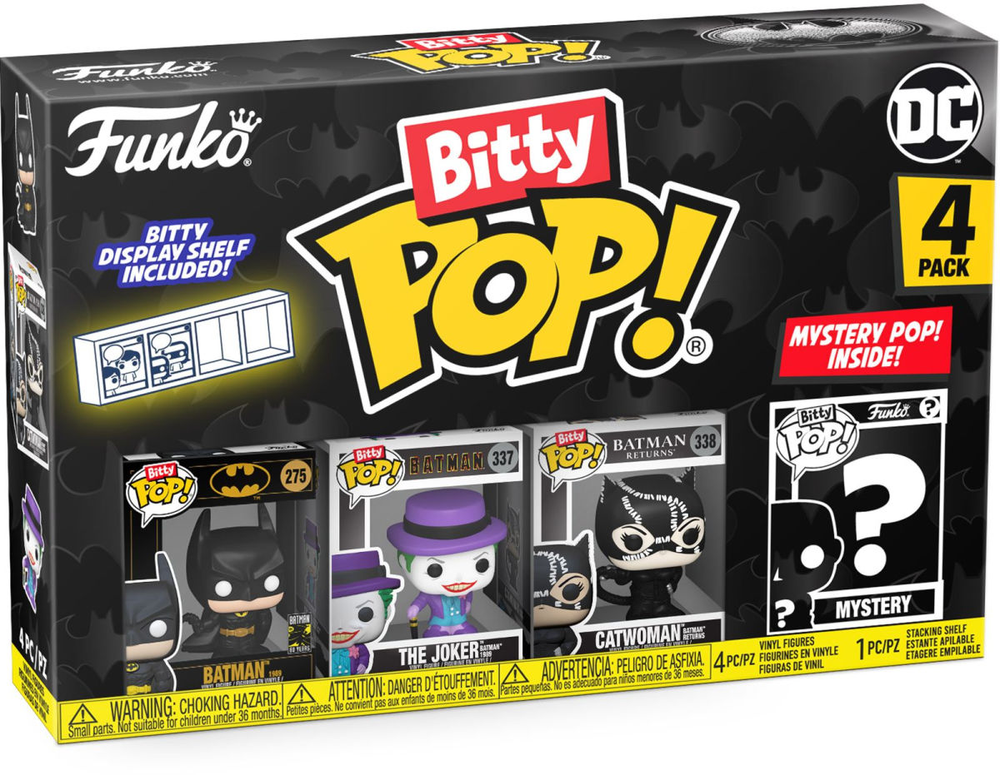 FUNKO Bitty POP! Figūrėlių rinkinys: DC, ~3 cm (4 vnt.) aprašymas - Prekės nuotrauka