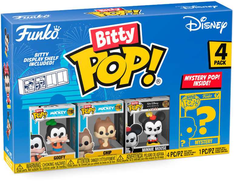 FUNKO Bitty POP! Figūrėlių rinkinys: Disney, ~3 cm (4 vnt.)