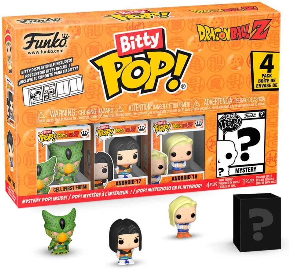 FUNKO Bitty POP! Figūrėlių rinkinys: Dragon Ball Z, ~3 cm (4 vnt.)
