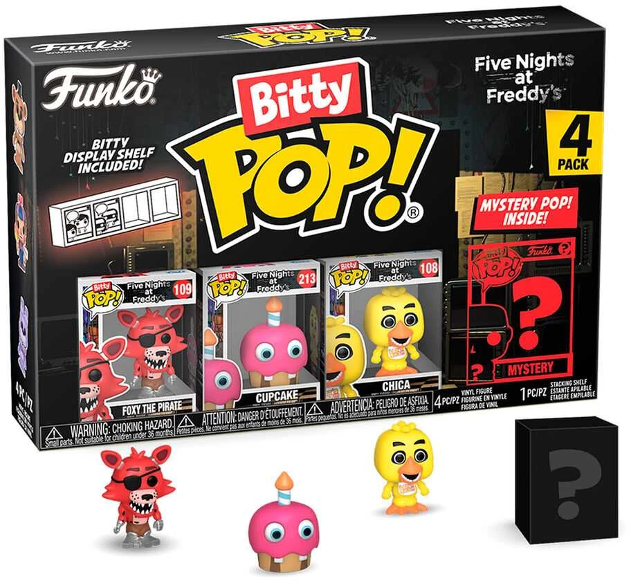 FUNKO Bitty POP! Figūrėlių rinkinys: Five Nights at Freddy's, ~3 cm (4 vnt.)