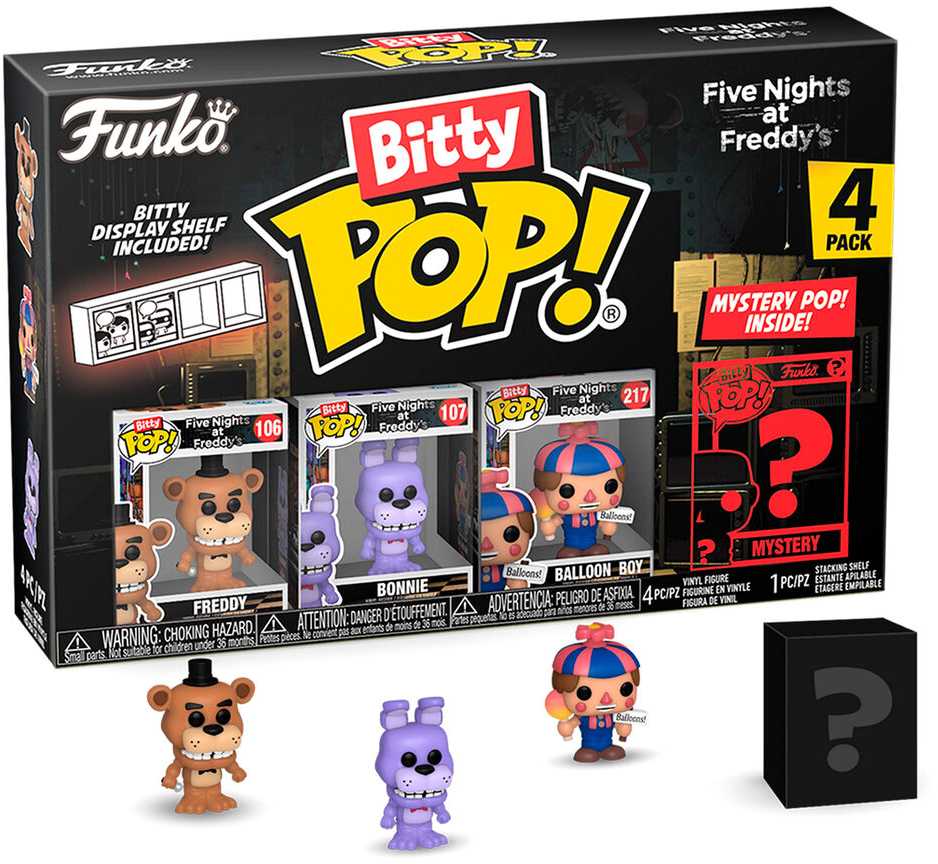 FUNKO Bitty POP! Figūrėlių rinkinys: Five Nights at Freddy's, ~3 cm (4 vnt.)