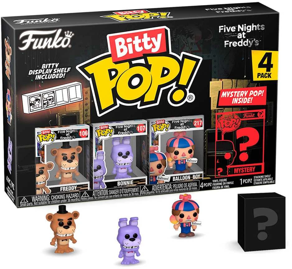 FUNKO Bitty POP! Figūrėlių rinkinys: Five Nights at Freddy's, ~3 cm (4 vnt.)