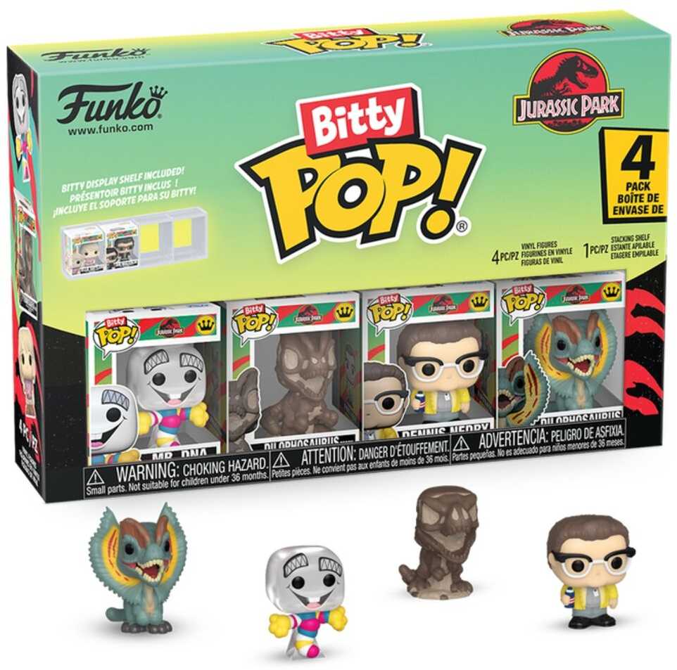 Funko Blister 4 figures Bitty POP Jurassic Park Mr. DNA