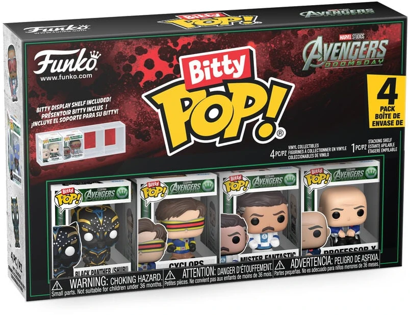 Funko Blister 4 figures Bitty POP Marvel Studios Avengers Doomsday