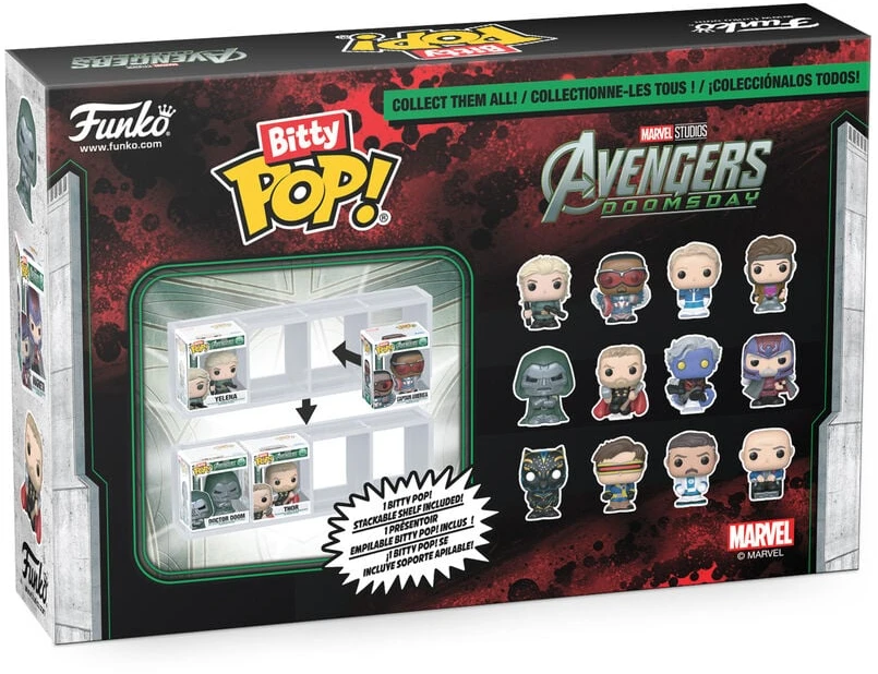 Funko Blister 4 figures Bitty POP Marvel Studios Avengers Doomsday