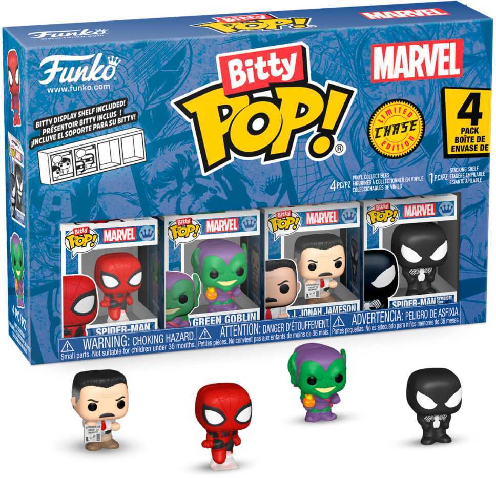 FUNKO Bitty POP! Figūrėlių rinkinys: Marvel - Spider-Man, ~3 cm (4 vnt.)