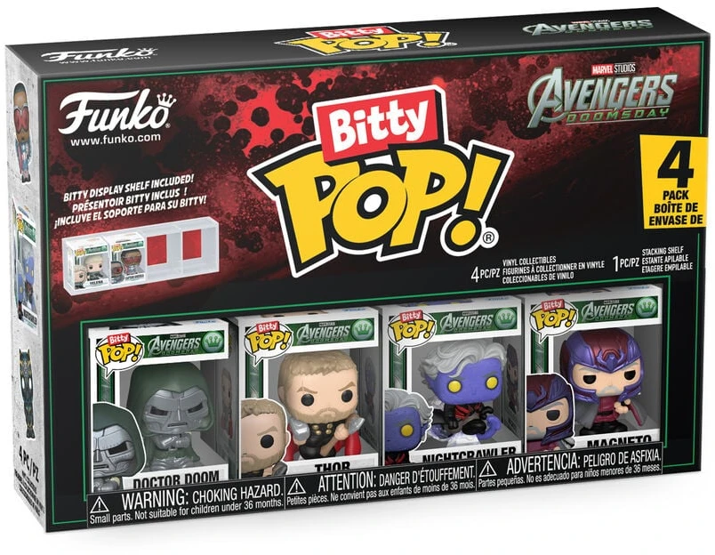 Funko Blister 4 figures Bitty POP Marvel Studios Avengers Doomsday