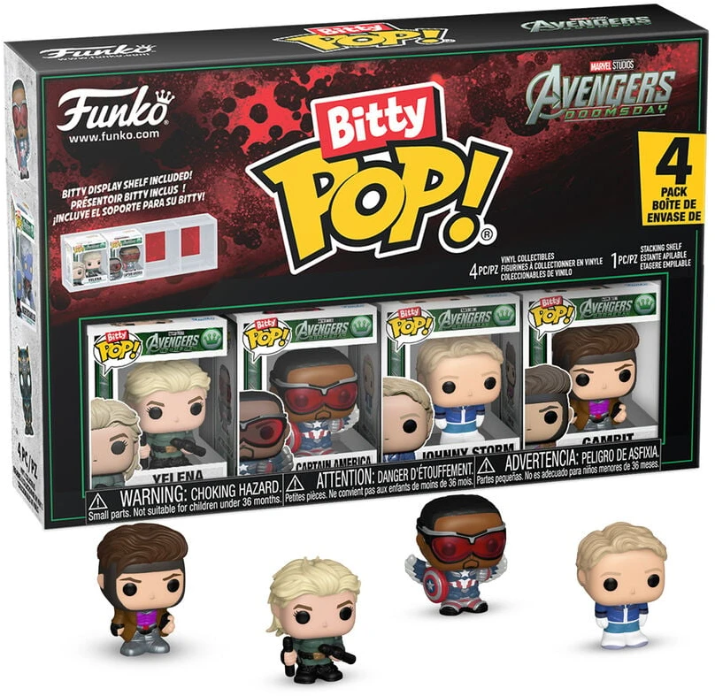 Funko Blister 4 figures Bitty POP Marvel Studios Avengers Doomsday
