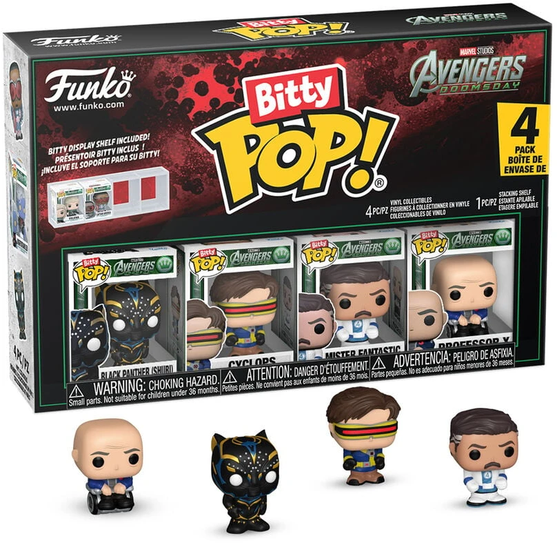 Funko Blister 4 figures Bitty POP Marvel Studios Avengers Doomsday