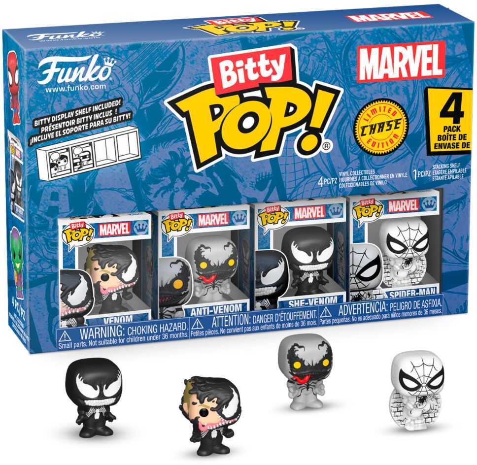 FUNKO Bitty POP! Figūrėlių rinkinys: Marvel, ~3 cm (4 vnt.)