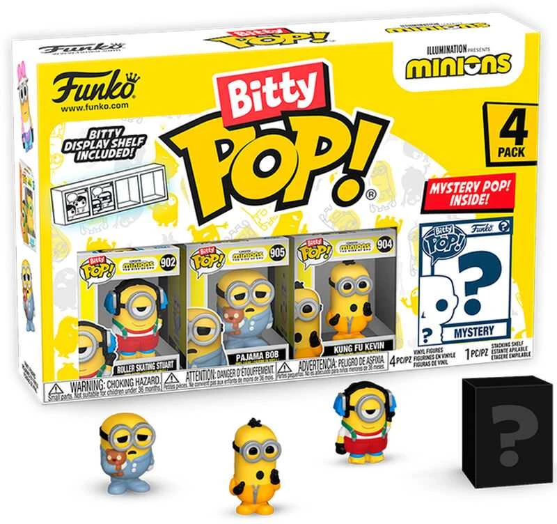 FUNKO Bitty POP! Figūrėlių rinkinys: Minions, ~3 cm (4 vnt.)