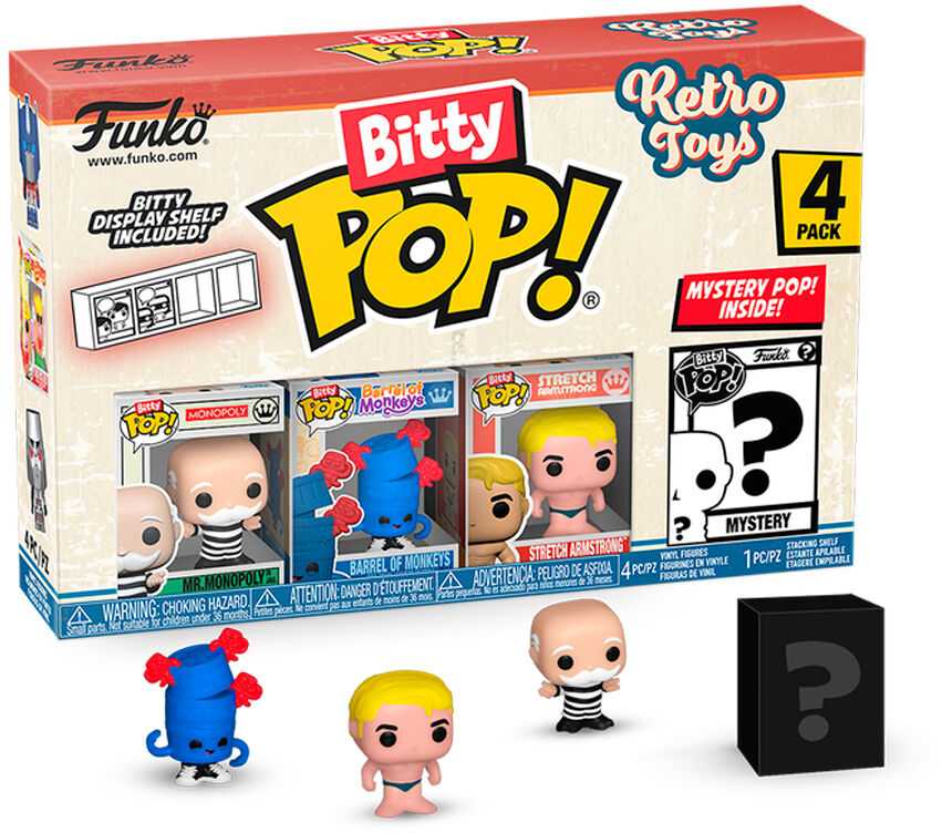 Funko Bitty POP! figūrėlių rinkinys Retro Toys Gi Joe Zartan Colonel Shipwreck 4 vnt.
