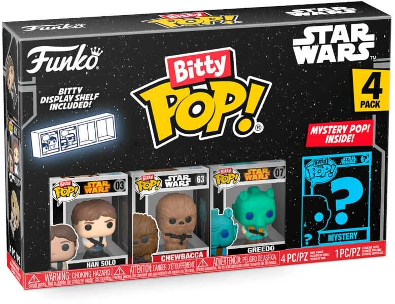 FUNKO Bitty POP! Figūrėlių rinkinys: Star Wars, ~3 cm (4 vnt.)