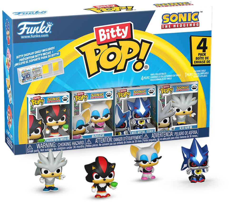 Funko Blister 4 figures Bitty POP Sonic The Hedgehog