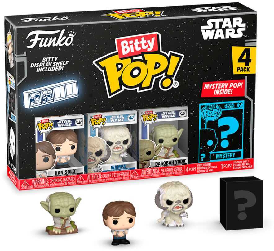 FUNKO Bitty POP! Figūrėlių rinkinys: Star Wars, ~3 cm (4 vnt.)