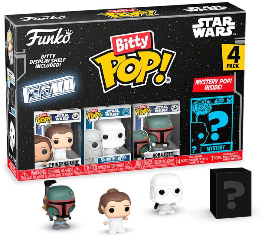 FUNKO Bitty POP! Figūrėlių rinkinys: Star Wars, ~3 cm (4 vnt.)