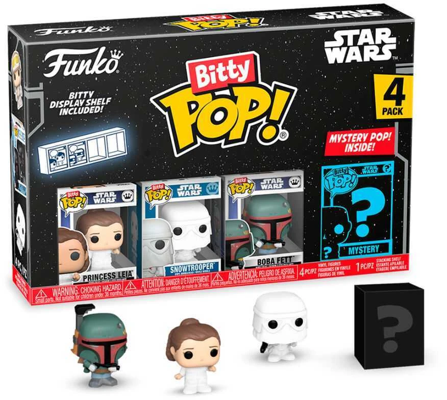 FUNKO Bitty POP! Figūrėlių rinkinys: Star Wars, ~3 cm (4 vnt.)
