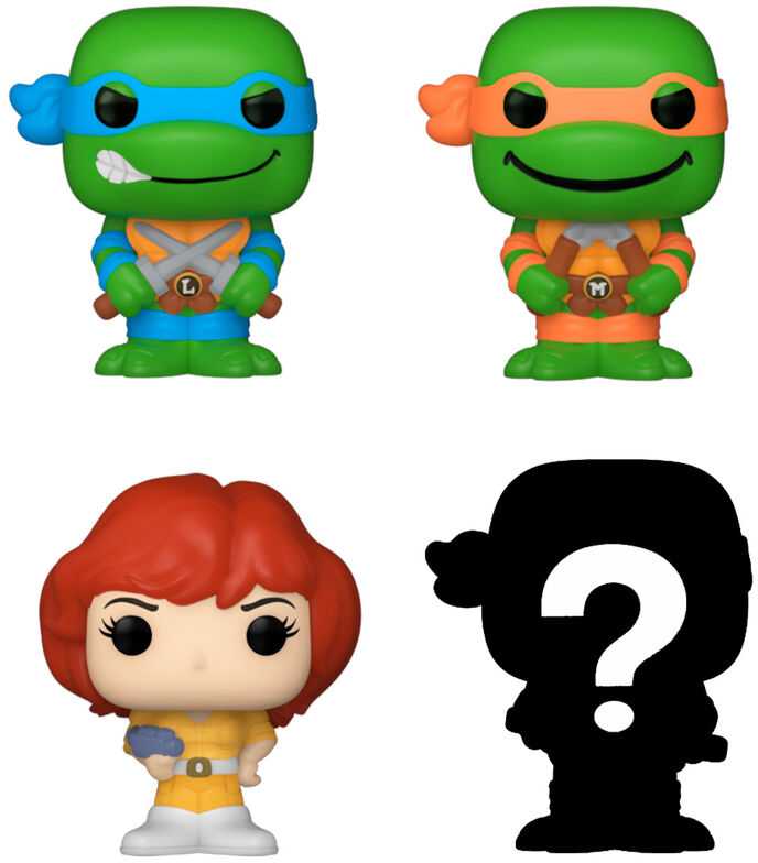 FUNKO Bitty POP! Figūrėlių rinkinys: Vėžliukai nindzės, ~3 cm (4 vnt.) aprašymas - Prekės nuotrauka