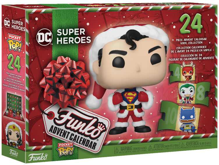 „FUNKO POP! - DC Super Heroes“ Vinilinių figūrėlių advento kalendorius aprašymas - Prekės nuotrauka
