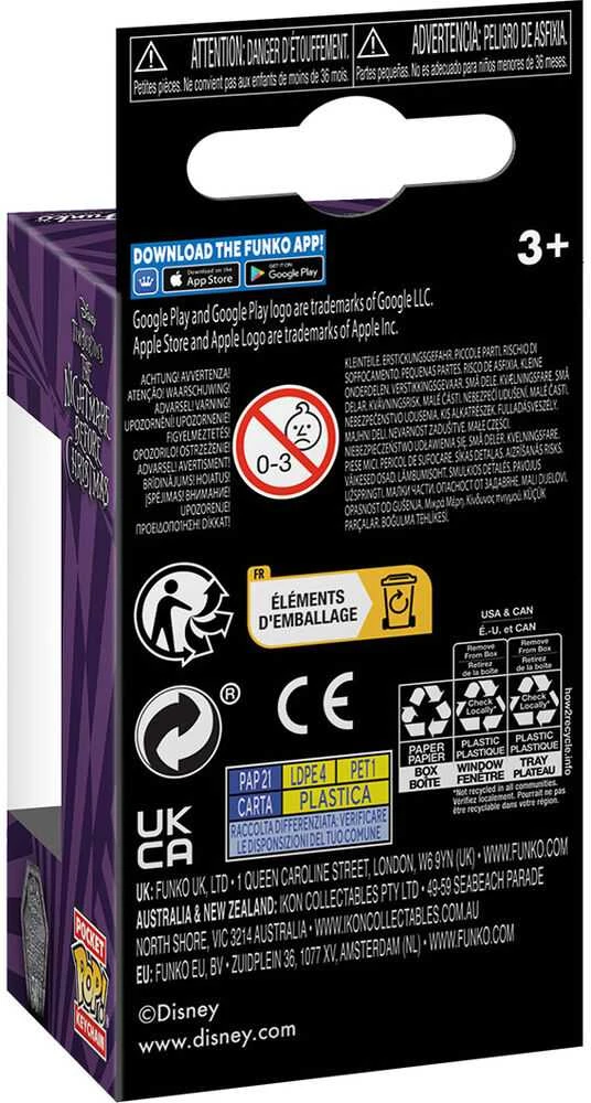FUNKO POP! Raktų pakabutis: Disney Nightmare Before Christmas - Jack Skellington, 10 cm