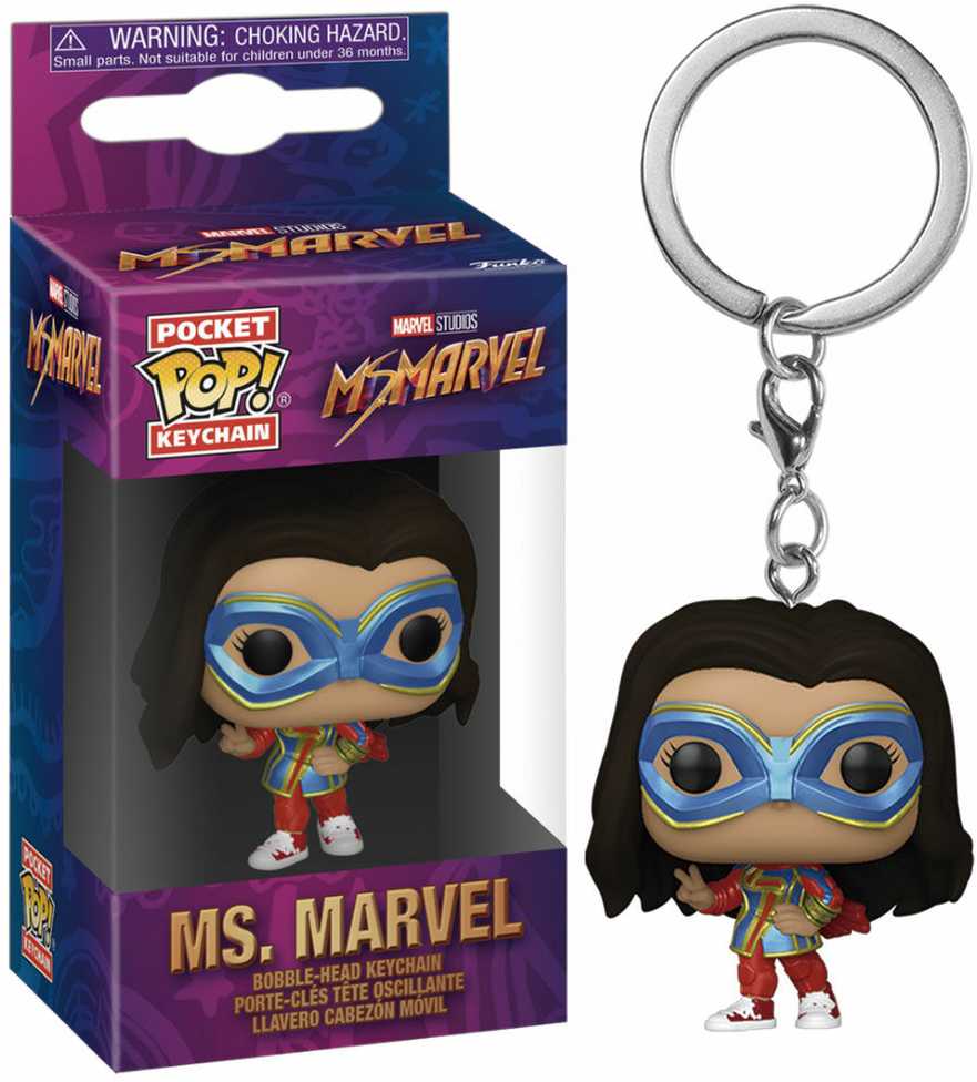 FUNKO POP! Raktų pakabutis: Marvel - Ms. Marvel, 10 cm aprašymas - Prekės nuotrauka
