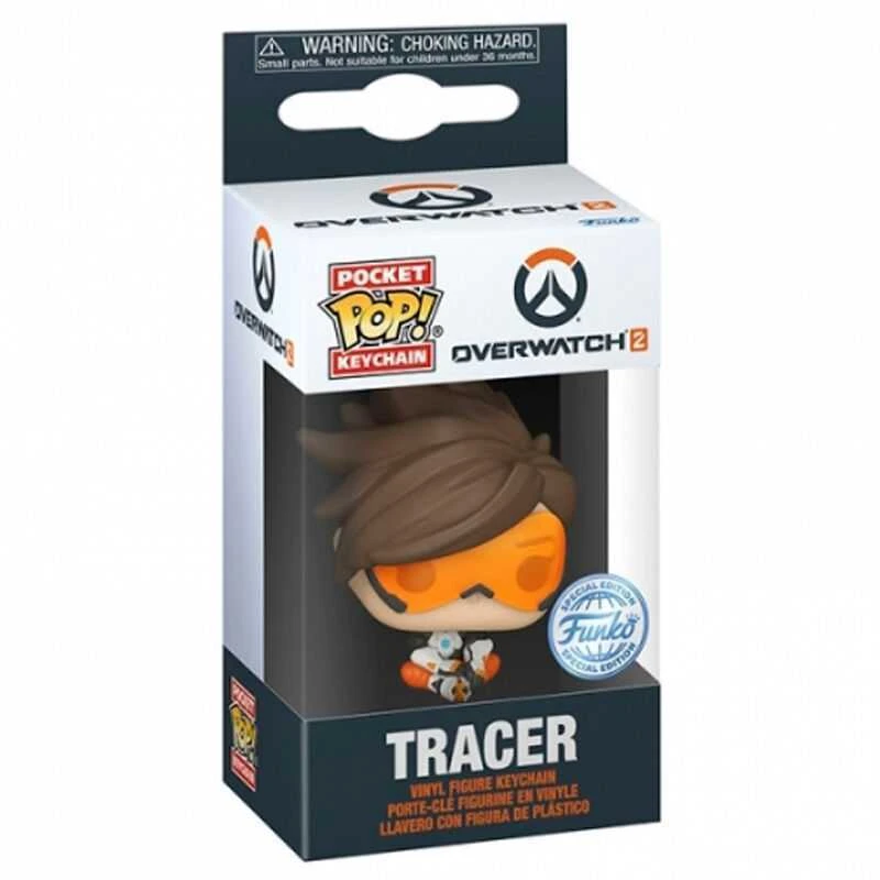 FUNKO POP! Raktų pakabutis: Overwatch 2 - Tracer, 10 cm aprašymas - Prekės nuotrauka