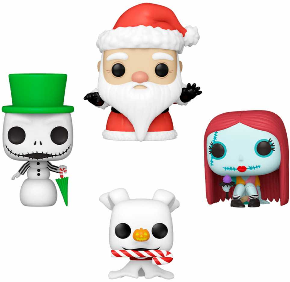 FUNKO POP! Vinilinių figūrėlių rinkinys: Disney: Nightmare Before Christmas, Happy Holidays, ~4 cm (4 vnt.) aprašymas - Prekės nuotrauka